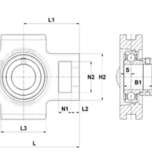 Oprawa samonastawna żeliwna T209 SNR Popularny